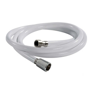 PVC shower hose white