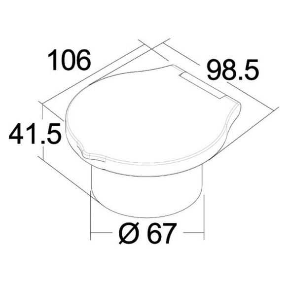 Elegant shower box white finish PVC hose Flat mounting