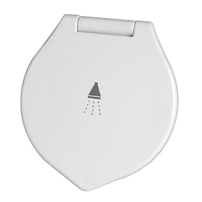 Doccia Elegant bianca tubo PVC piano