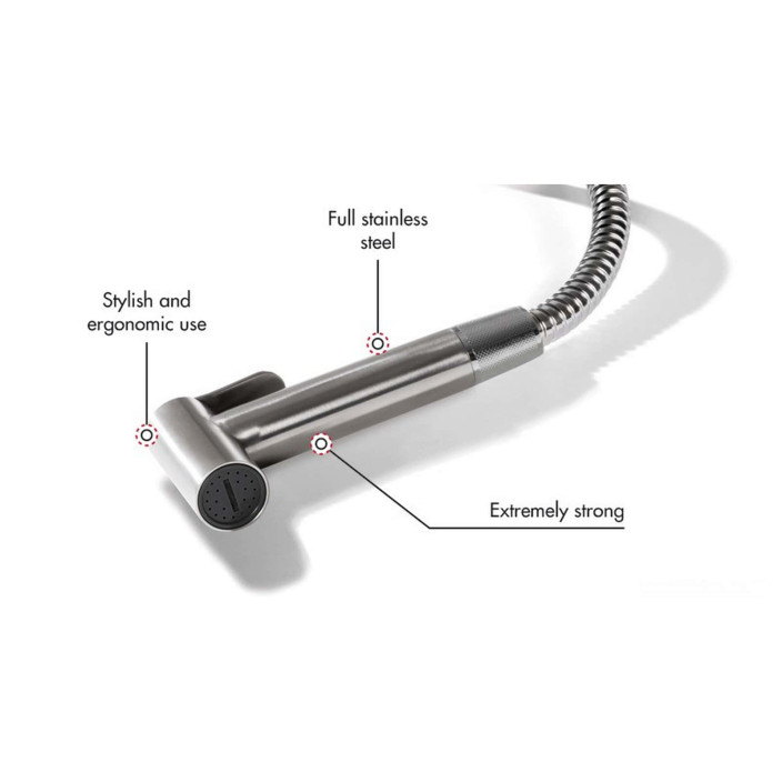SS shower leveroperated