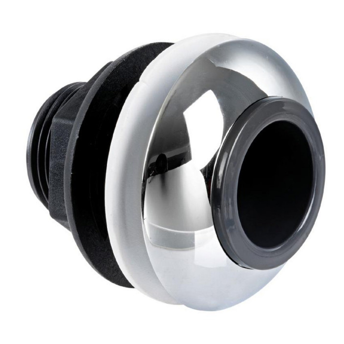 Push button shower white PVC hose