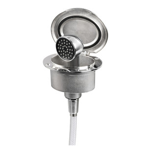 Box Elissa inox con doccia Keji tubo