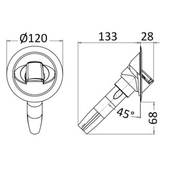 Saturn shower mixer