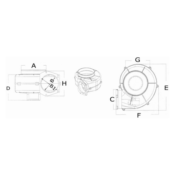 Centrifugal extractor wall mounting