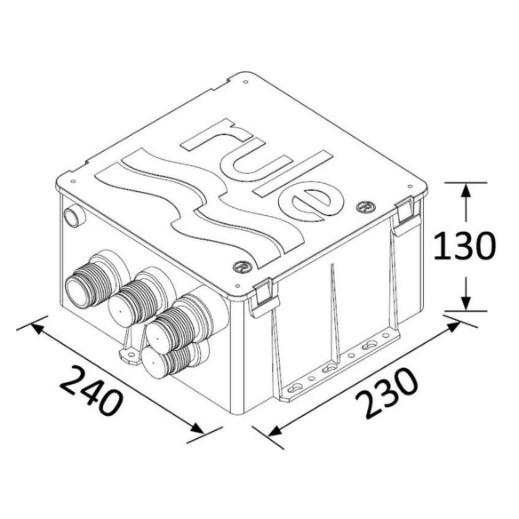 Drain kit RULE shower
