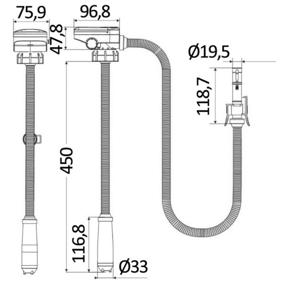 Battery powered liquid transfer pump