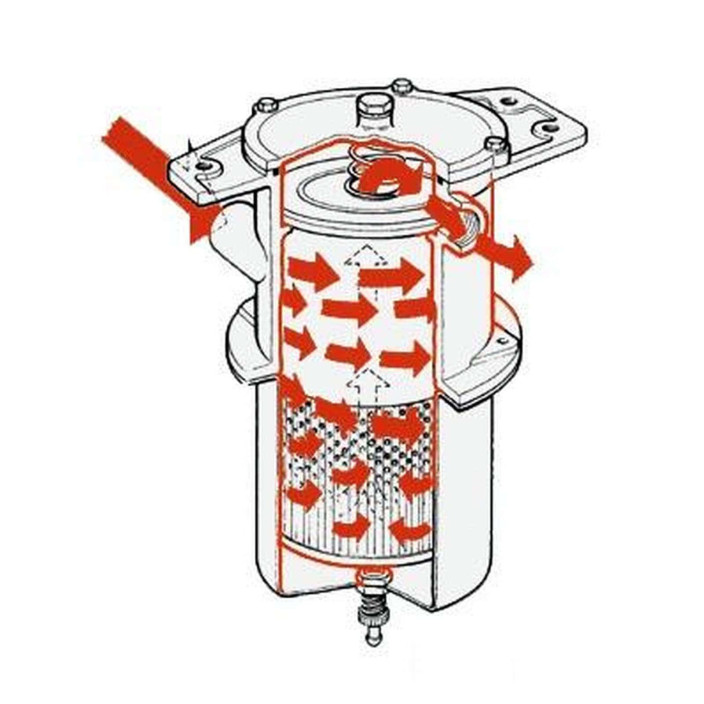 Prefiltro centrifugo decantatore