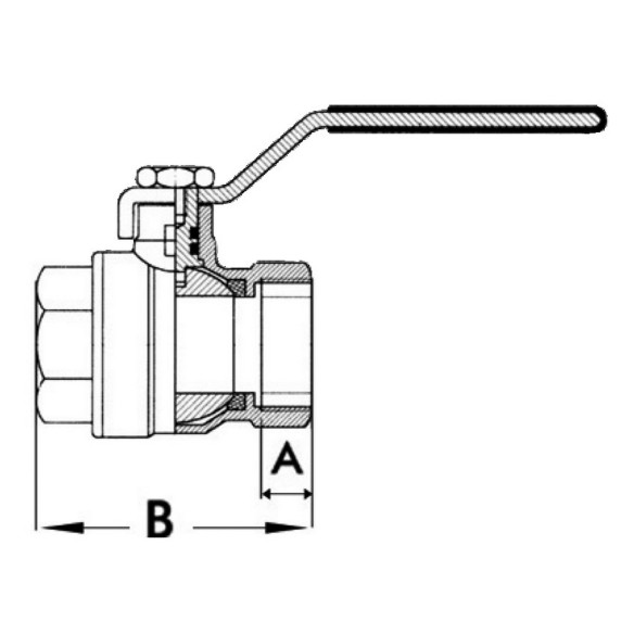 Ball valve chromed brass