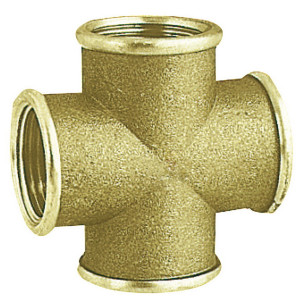 Raccordo croce ottone femmina