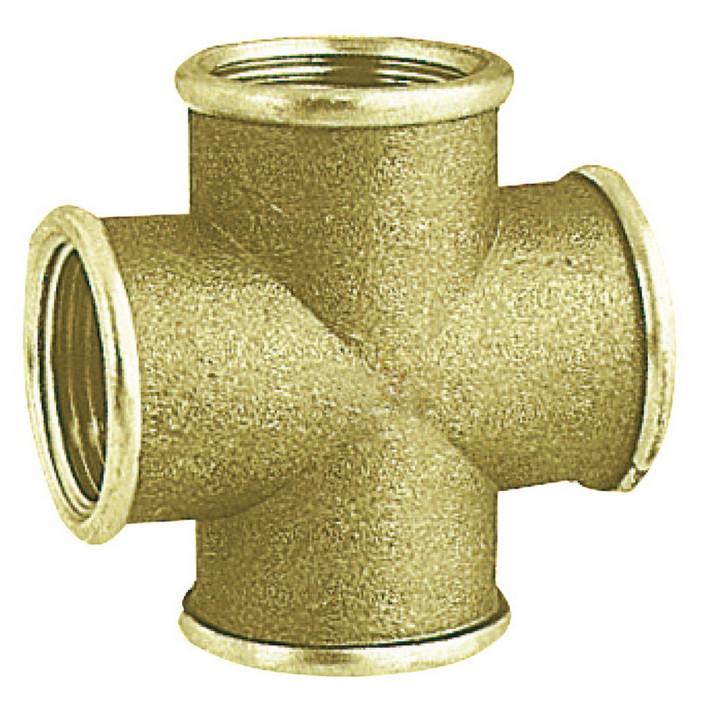 Raccordo croce ottone femmina