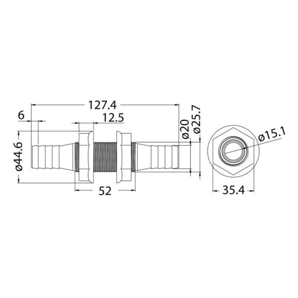 Passaparatia nylon bianco