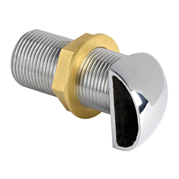 Chromed brass scupper