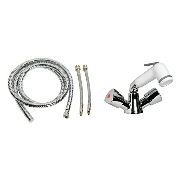 Mixer tap wswivelling shower
