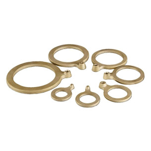 Brass washer with ground wire fitting