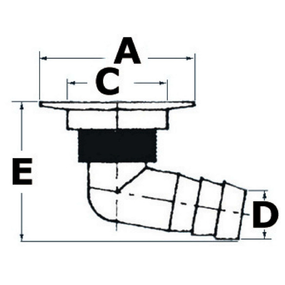 Shower nylon drainer