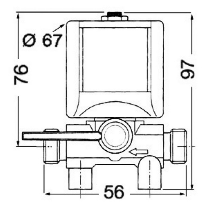 Electrovalve f fuel distribution