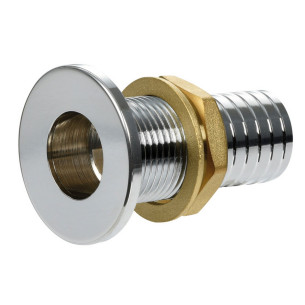 Scarico filo ottone cromato