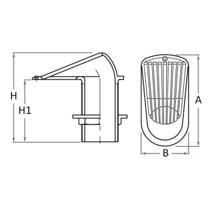 GUIDI Series bronze thruhull strainer