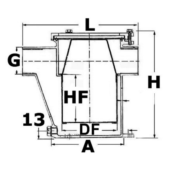 Water cooling engine filter AISI 316
