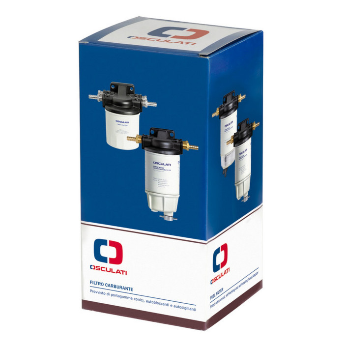 Filtro benzina/diesel con cartuccia a perdere da 10 micron