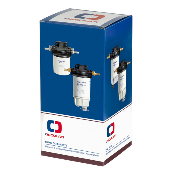 Filtro benzina/diesel con cartuccia a perdere da 10 micron