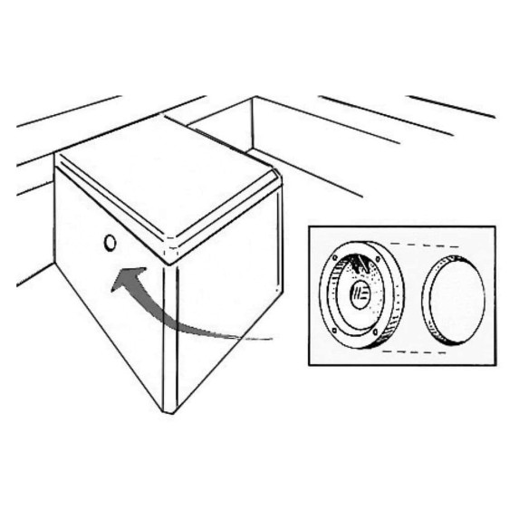 Fire Port white plastic
