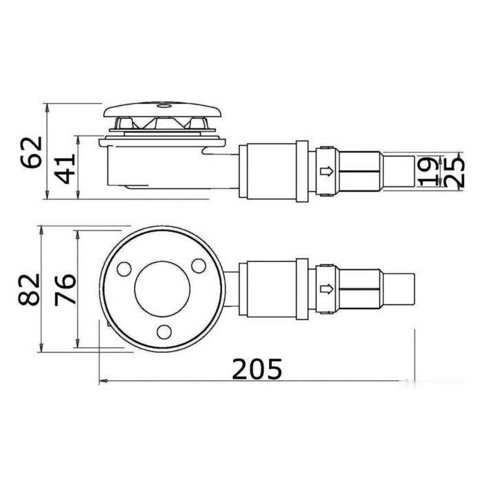 Whale drain plug wIC sensor