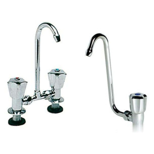 Swivelling spout tab chromed brass