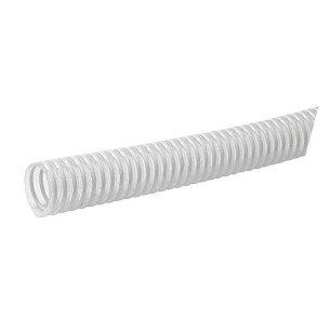 Tubo con spirale PVC bianco