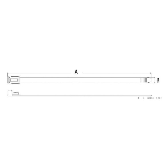 Fascette riapribili nylon bianco