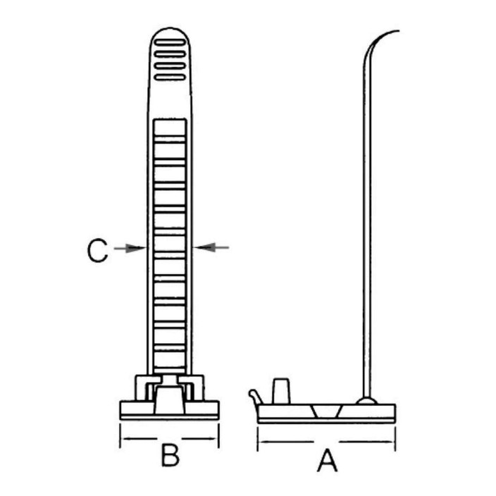 Adjustable cable clamp w screw