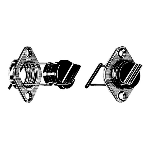 Chromed brass drain plug