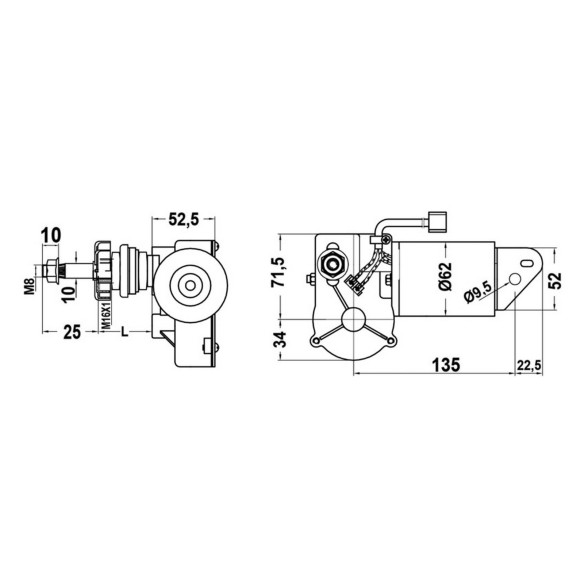 Motor arms and blades