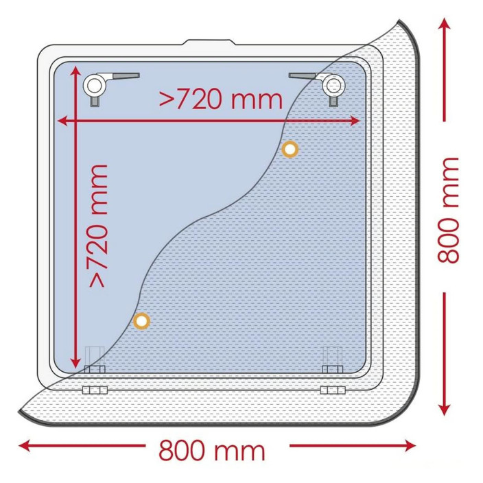 Zanzariera 600 x 600 mm