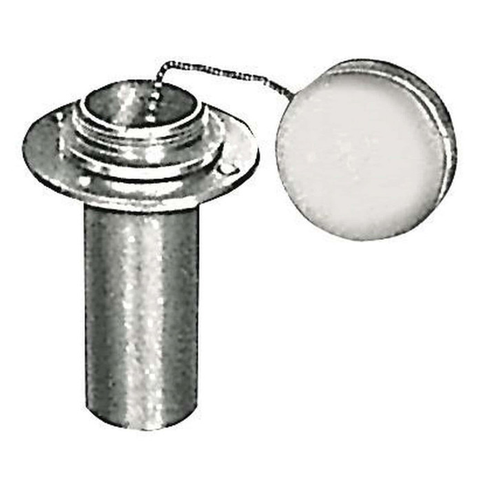 Fuel deck plug chromed brass
