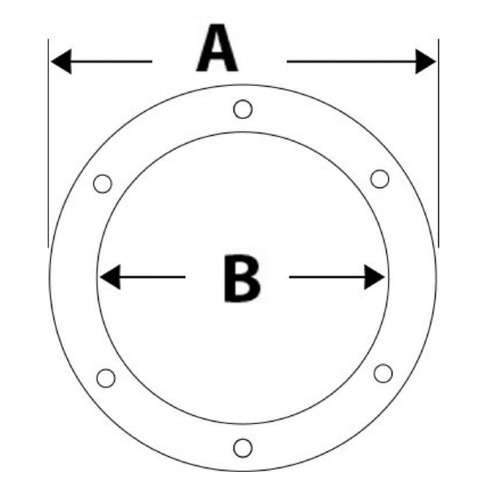 Inspection hatch white easy opening