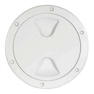 Inspection hatch screw lock white 102 mm