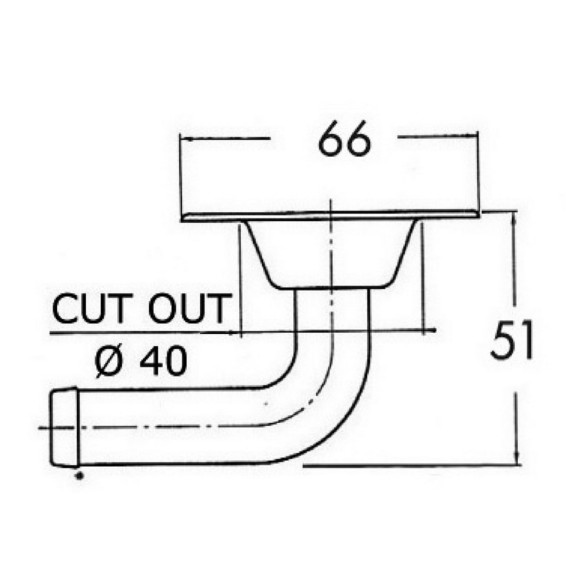 Flush SS fuel vent head