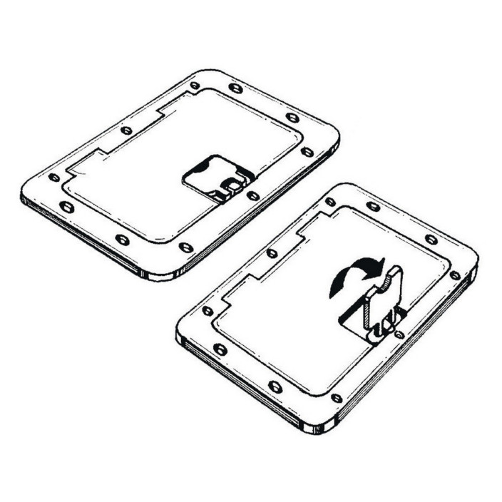 Portello esterno bianco 280 x 380 mm