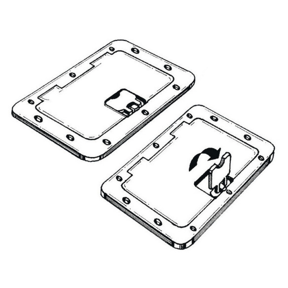 Portello esterno bianco 280 x 380 mm