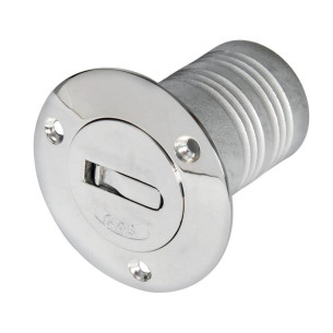 Chromed brass deck plug
