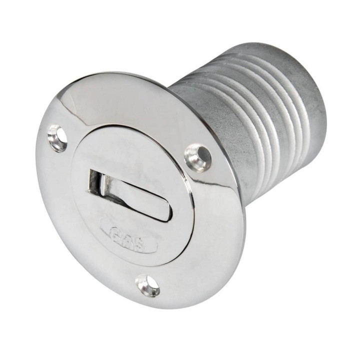 Chromed brass deck plug