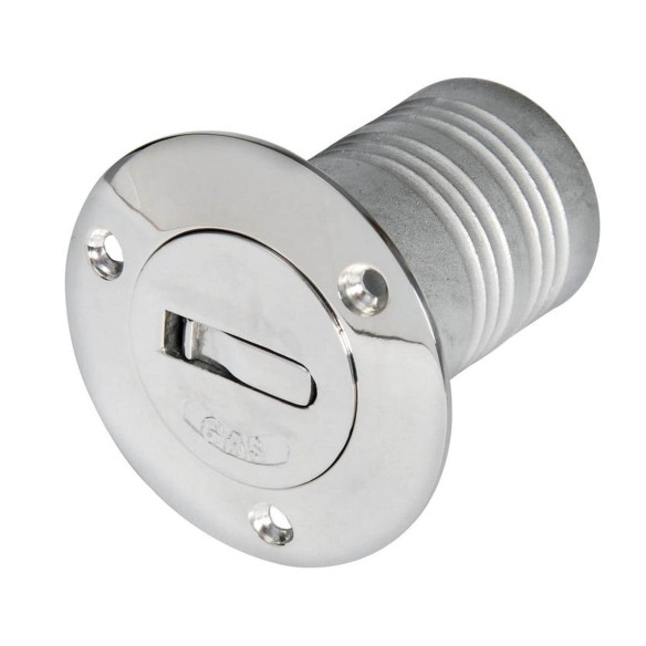Chromed brass deck plug