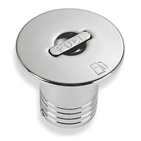 Chromed brass deck plug