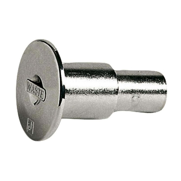 Chromed brass deck plug