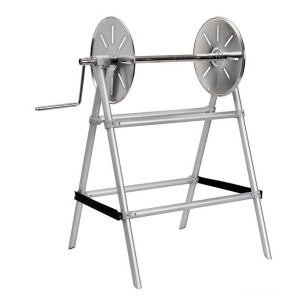 Line reel for bathing establishments