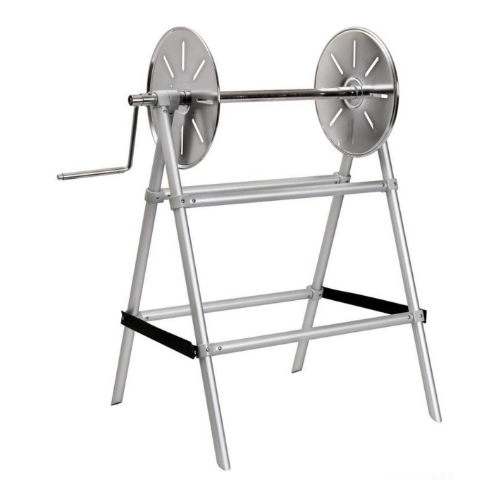 Line reel for bathing establishments