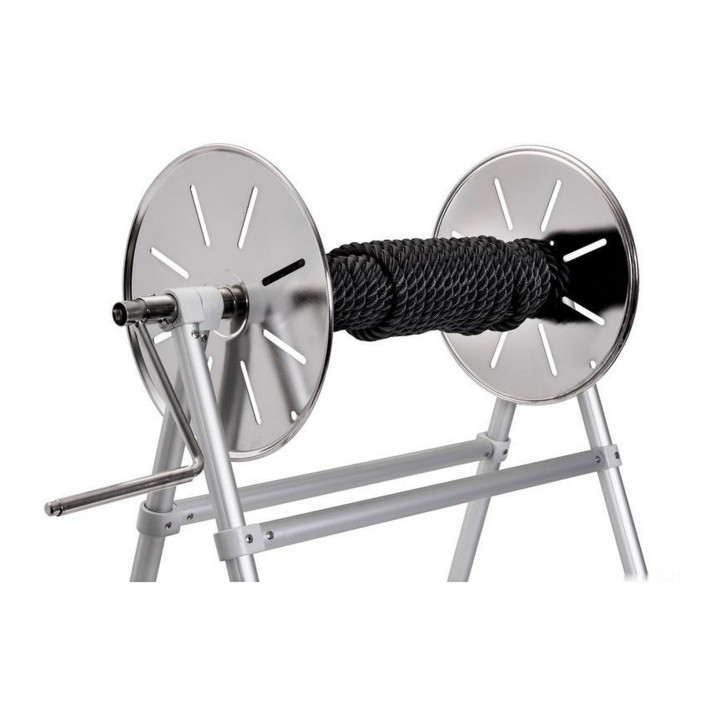 Line reel for bathing establishments