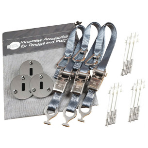 Ratchet tie-down straps with quick recessed coupling RAPID MARINE