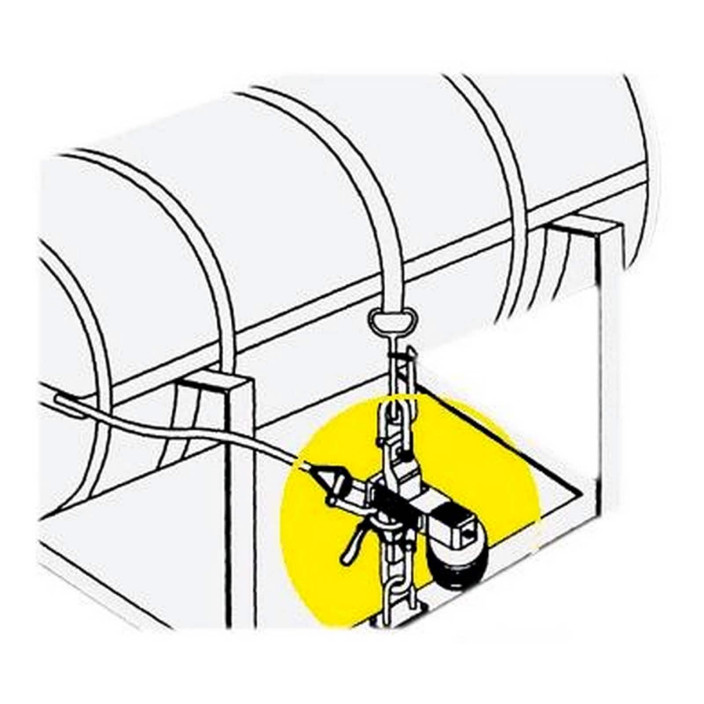 Liferaft hydrostatic hook